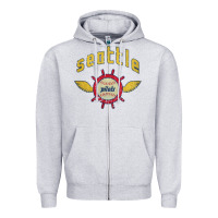Heather Grey seattle pilots baseball vintage Zipper Hoodie - linhVisuals