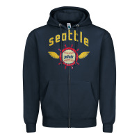 Navy seattle pilots baseball vintage Zipper Hoodie - linhVisuals