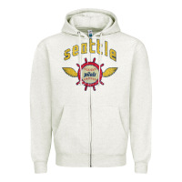Oatmeal Heather seattle pilots baseball vintage Zipper Hoodie - linhVisuals