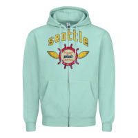 Seafoam seattle pilots baseball vintage Zipper Hoodie - linhVisuals