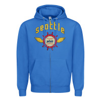 True Royal seattle pilots baseball vintage Zipper Hoodie - linhVisuals