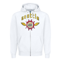 White seattle pilots baseball vintage Zipper Hoodie - linhVisuals