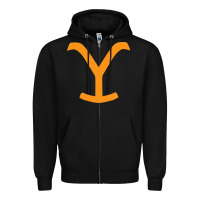 Black dutton ranch Zipper Hoodie - linhVisuals
