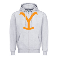 Heather Grey dutton ranch Zipper Hoodie - linhVisuals