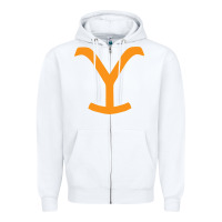 White dutton ranch Zipper Hoodie - linhVisuals