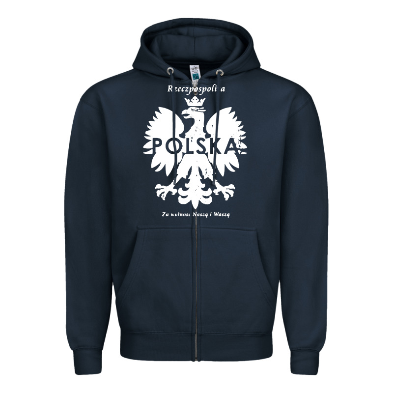 Poland Rzeczpospolita Polska Polish Eagle Symbol Zipper Hoodie by linhVisuals | Teevron
