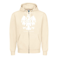 Sandshell poland rzeczpospolita polska polish eagle symbol Zipper Hoodie - linhVisuals