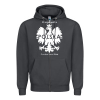 Smoke poland rzeczpospolita polska polish eagle symbol Zipper Hoodie - linhVisuals