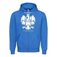 True Royal poland rzeczpospolita polska polish eagle symbol Zipper Hoodie - linhVisuals