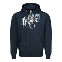 Navy blackberry smoke tour Zipper Hoodie - linhVisuals