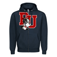 Navy bu university terries champion Zipper Hoodie - linhVisuals