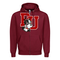 Burgundy bu university terries champion Zipper Hoodie - linhVisuals