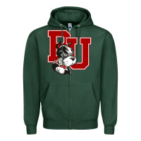 Sports Green bu university terries champion Zipper Hoodie - linhVisuals