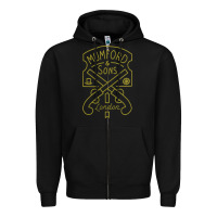 Black mumford and sons merch Zipper Hoodie - linhVisuals