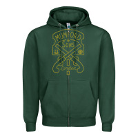 Sports Green mumford and sons merch Zipper Hoodie - linhVisuals