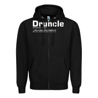 Black drunkle merch Zipper Hoodie - linhVisuals