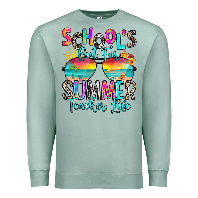 School's Out For Summer Teacher Life Premium Sweatshirt by RanaPortraitStore | Teevron