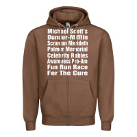 Chestnut fun office tv show Zipper Hoodie - linhVisuals