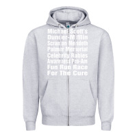 Heather Grey fun office tv show Zipper Hoodie - linhVisuals