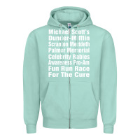 Seafoam fun office tv show Zipper Hoodie - linhVisuals