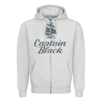 Dove Grey Captain Black Cigar Zipper Hoodie - linhVisuals