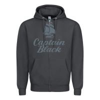 Smoke Captain Black Cigar Zipper Hoodie - linhVisuals