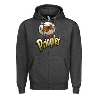 Charcoal Heather pringles classic Zipper Hoodie - linhVisuals