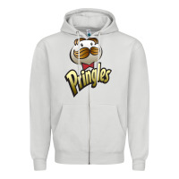 Dove Grey pringles classic Zipper Hoodie - linhVisuals