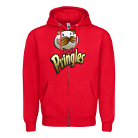 Red pringles classic Zipper Hoodie - linhVisuals
