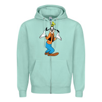 Seafoam goofy Zipper Hoodie - linhVisuals