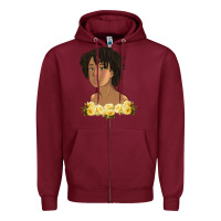 Burgundy corinne bailey rae müsïc Zipper Hoodie - linhVisuals