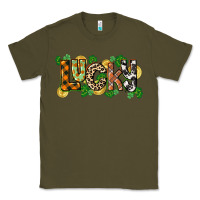 Army Green Western lucky St. Patrick's Day Classic Tee - CowGirlArtShop