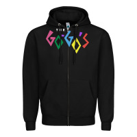 Black the go go's müsïc Zipper Hoodie - linhVisuals