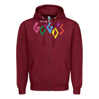 Burgundy the go go's müsïc Zipper Hoodie - linhVisuals