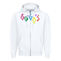White the go go's müsïc Zipper Hoodie - linhVisuals