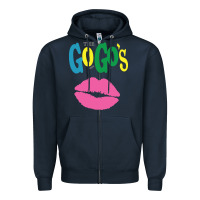 Navy the go go's müsïc Zipper Hoodie - linhVisuals