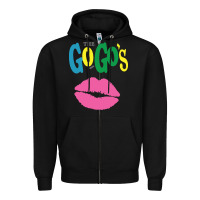 Black the go go's müsïc Zipper Hoodie - linhVisuals
