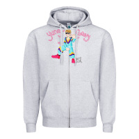 Heather Grey yung gravy müsïc Zipper Hoodie - linhVisuals