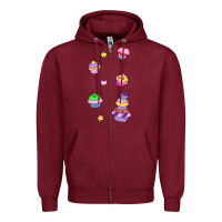 Burgundy cupcakes! Zipper Hoodie - linhVisuals
