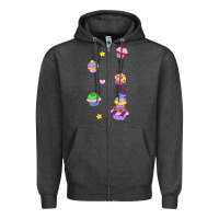 Charcoal Heather cupcakes! Zipper Hoodie - linhVisuals