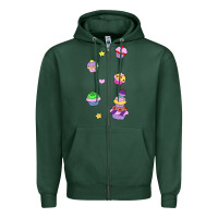 Sports Green cupcakes! Zipper Hoodie - linhVisuals
