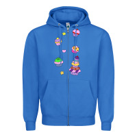 True Royal cupcakes! Zipper Hoodie - linhVisuals