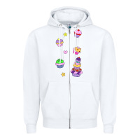 White cupcakes! Zipper Hoodie - linhVisuals