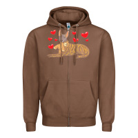 Chestnut dutch shepherd dog t  shirt dutch shepherd dog with stuffed animal and Zipper Hoodie - linhVisuals