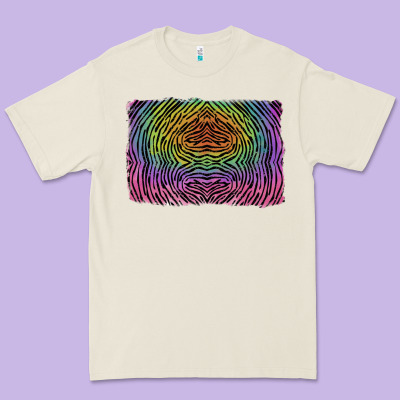 Colorful Zebra Background Premium Tee Designed By Ranaportraitstore