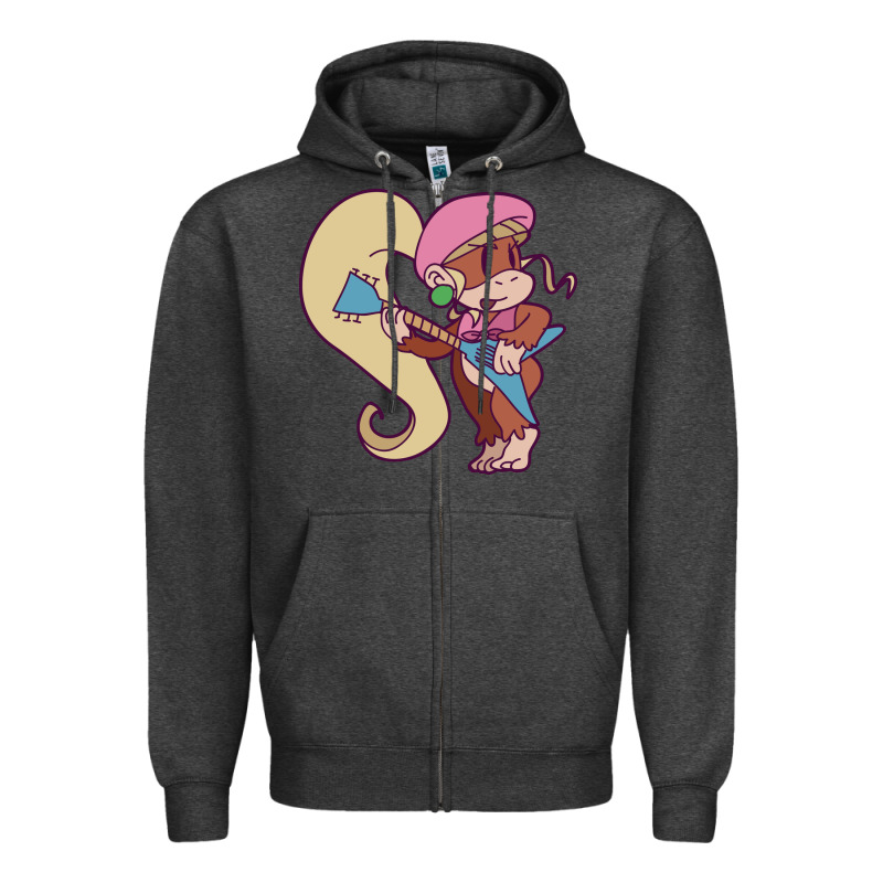 Cute Guitarist Dixie Kong Zipper Hoodie by linhVisuals | Teevron