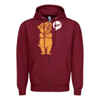 Burgundy norfolk terrier t  shirt stubborn norfolk terrier t  shirt Zipper Hoodie - linhVisuals
