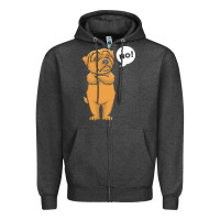 Charcoal Heather norfolk terrier t  shirt stubborn norfolk terrier t  shirt Zipper Hoodie - linhVisuals