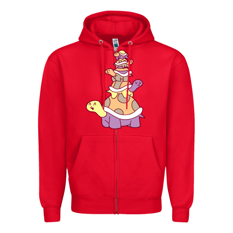 Cute Turtle Stack Zipper Hoodie by linhVisuals | Teevron