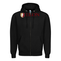 Black ELON UNIVERSITY Zipper Hoodie - linhVisuals